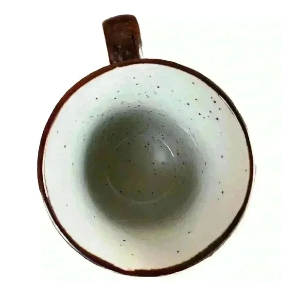 Vintage Utah souvenir speckled stoneware mug with brown luster glaze on handle - Picture 6 of 7